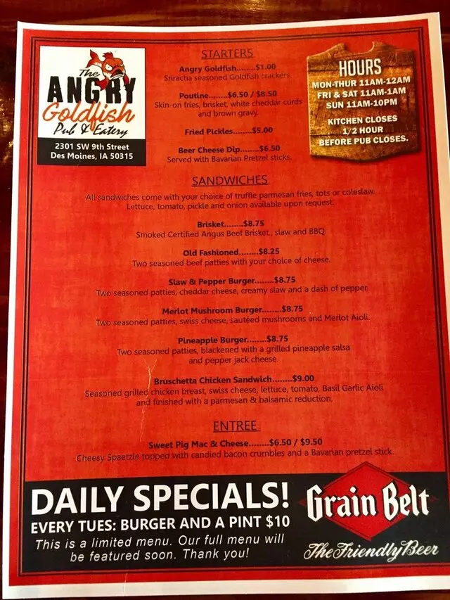 Angry Goldfish Pub And Eatery