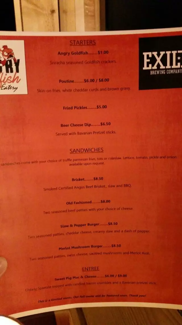 Angry Goldfish Pub And Eatery